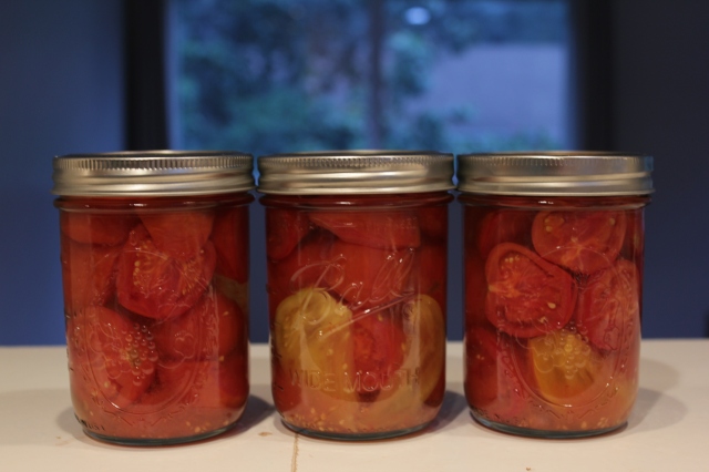 Preserved tomates